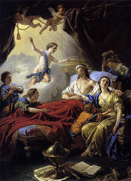 Louis Jean Francois Lagrenee Allegory on the Death of the Dauphin